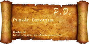 Puskár Dorottya névjegykártya